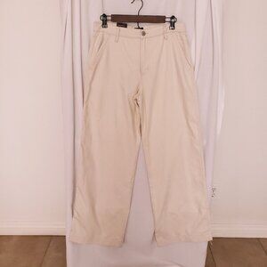 Scoop Cream Mid Rise Slouchy Wide Leg Pants Size 6
